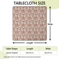 thumbnail image 2 of Beige Christmas Character Pattern Square Fitted Tablecloth with Elastic Edge,Square Table Cover,Washable Elastic Table Cover for Home Kitchen Party Decor 36"x36", 2 of 6