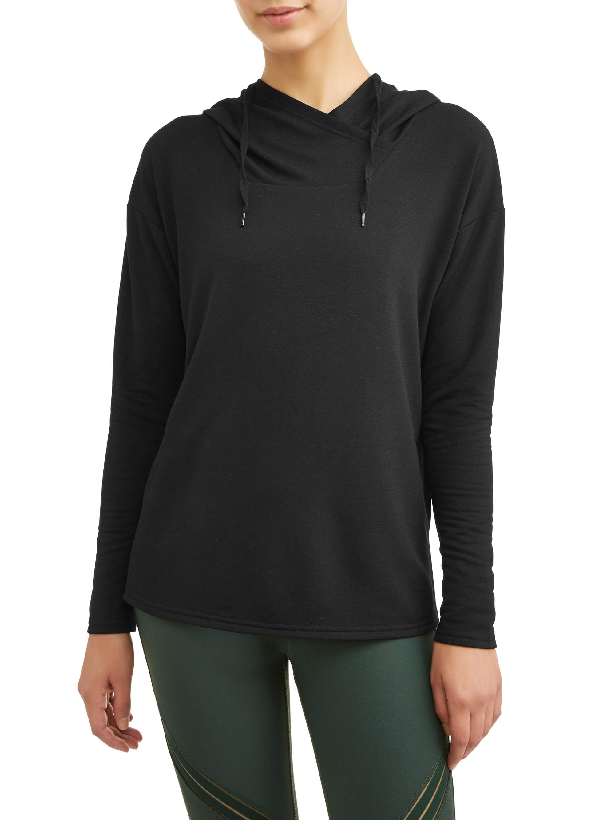 Women's Active Lux French Terry Tunic Hoodie - Walmart.com