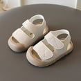 thumbnail image 2 of Gubotare Boy Sandals Baby Boys Girls Summer Sandals Outdoor Beach Anti-Slip Rubber Soft Sole Toddler First Walker Shoes Size 8.5 (Beige,Toddler 8.5), 2 of 7