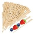 thumbnail image 6 of Masteelf Bamboo Grilling Skewers for BBQ Disposable and HighTemperature Resistant Ideal for Meat and Vegetables 200 Pcs, 6 of 8