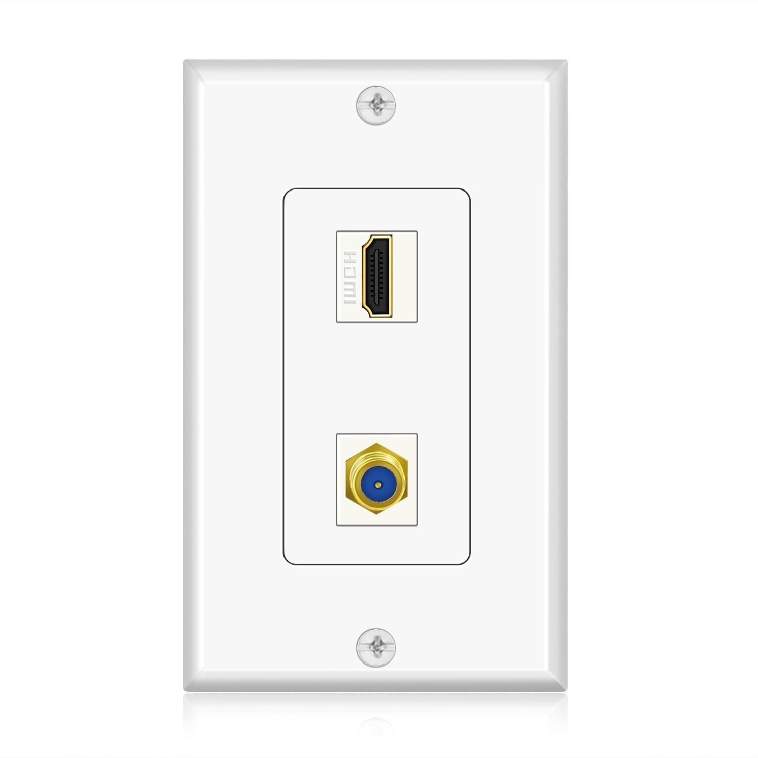 HDMI 2.1 Wall Plate, ELECTOP 8K HDMI Wall Outlet Pass