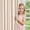 Candy on Flax, variant on Linen Curtains for Living Room Blue on Beige Striped Curtains for Bedroom Ticking Stripe Pattern Light Filtering Farmhouse Cottage Core Rustic Grommet Window Treatment 2 Panels 63 inches Long