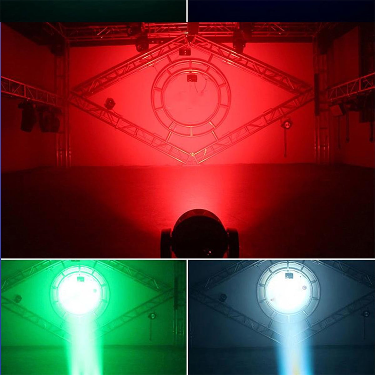 2Pcs Professional 19x15W Dyeing Lamp,Wash Zoom Stage Lights Atmospheric Equipment Suitable For Family Gatherings Small Parties