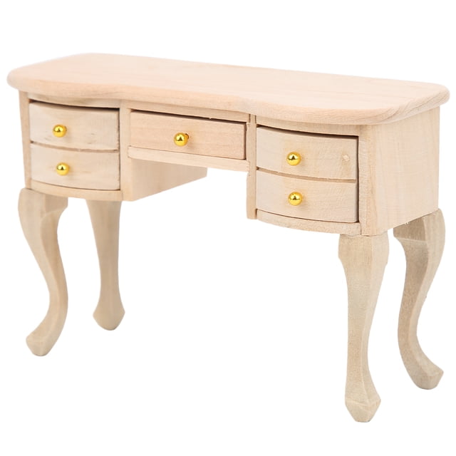 1/12 casa de muñecas mesa simulada escritorio muebles en miniatura modelo juguete accesorio regalo para niños