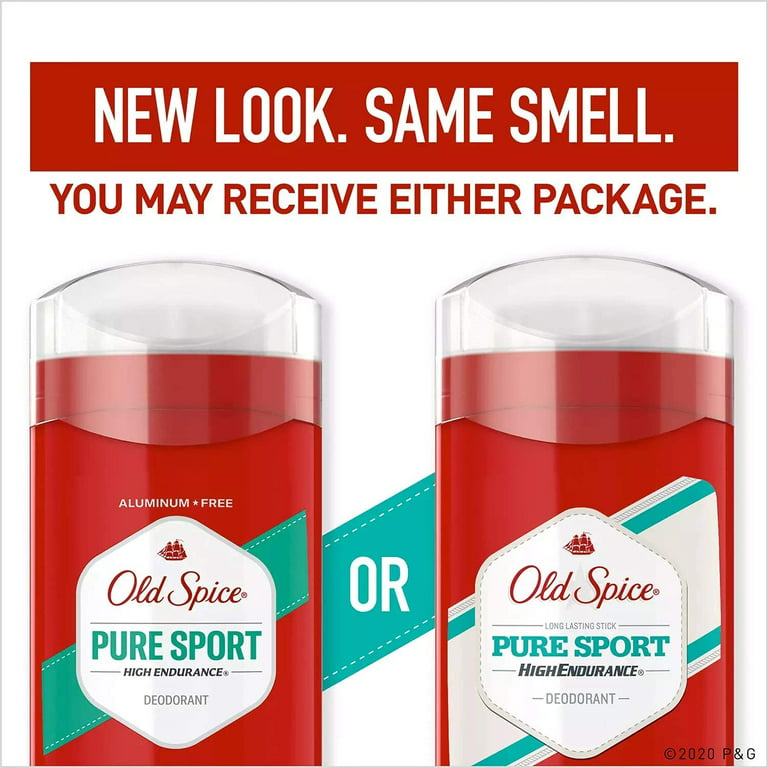 Old Spice Deodorant, High Endurance Pure Sport - 2.4 oz - 5 Pack