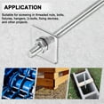 thumbnail image 6 of Uxcell 10-Set Fully Threaded Rod, M5x35mm 304 Stainless Steel Right Hand Thread Bar Studs with Nuts and Washers, 6 of 7