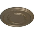 thumbnail image 3 of Ekena Millwork 17 3/8"OD x 1 1/8"P Federal Roped Large Ceiling Medallion (Fits Canopies up to 7 3/4"), Hand-Painted Warm Silver, 3 of 6