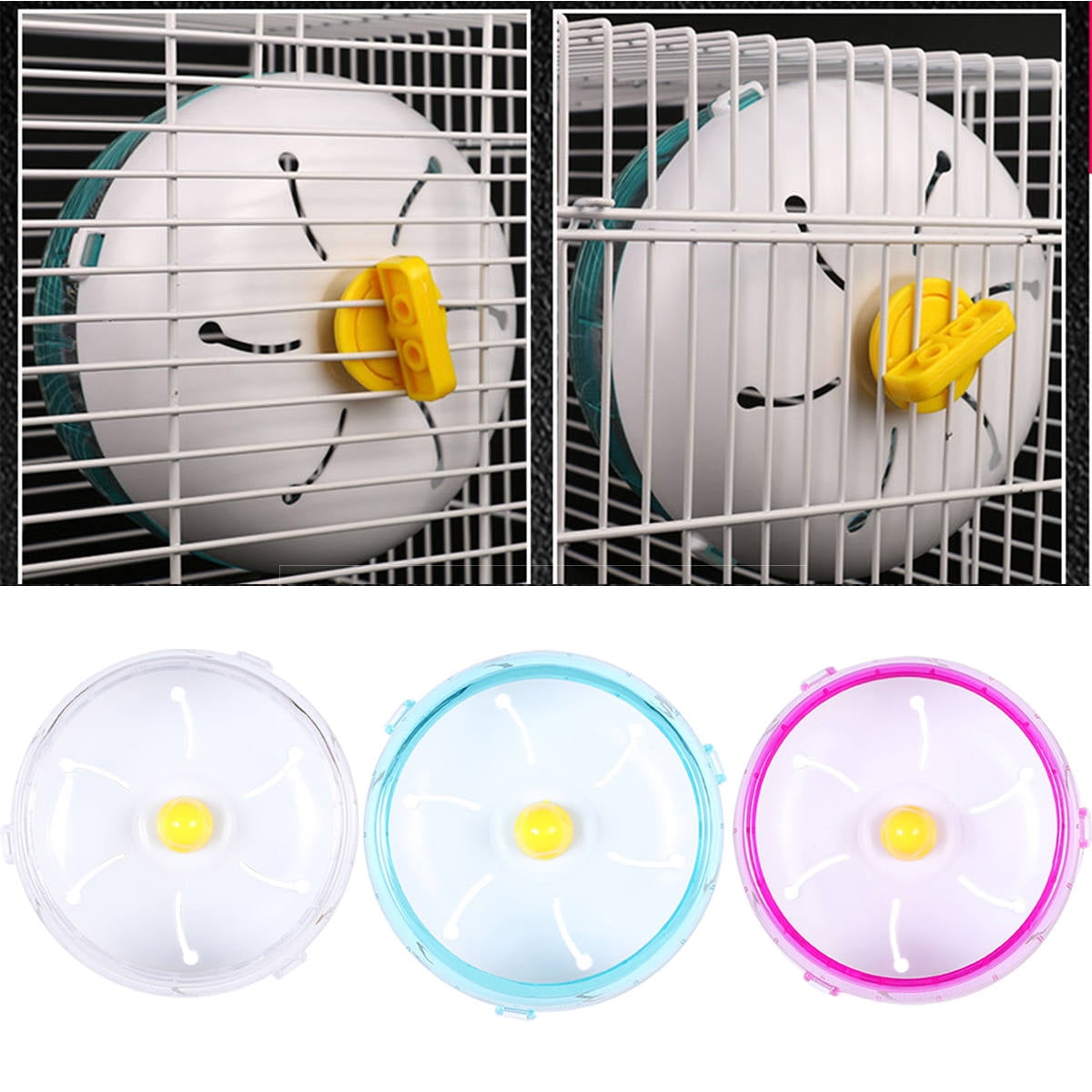 Pet Enjoy Silent Hamster Exercise Wheels,Quiet Spinner Durable Running Wheel for Hamsters