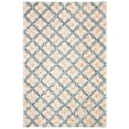 thumbnail image 2 of SAFAVIEH Trace Henrietta Geometric Floral Wool Area Rug, Ivory/Navy, 5' x 8', 2 of 9