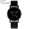 thumbnail image 2 of Reloj de cuarzo para mujer, relojes para mujer vansvar Reloj de pulsera analógico con correa de cuero de cuarzo informal para mujer, 2 of 3