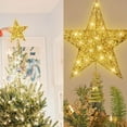 thumbnail image 2 of Yeacher Christmas Tree Topper for Xmas Tree 6 Inch Lighted Star Tree Topper Battery Powered LED Treetop for Xmas Tree Party Decoration, 2 of 7