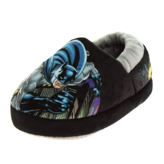 Warner Brothers Batman Boys Dual Sizes Nylex Fabric Slippers (Toddler/Little Kids)