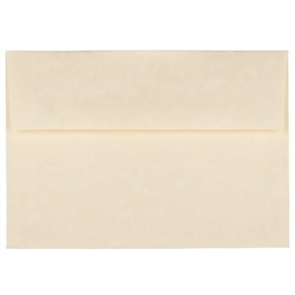 JAM Paper A7 Parchment Invitation Envelopes, 5 1/4 x 7 1/4, Natural Recycled, 25/Pack