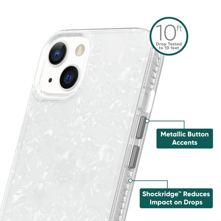 onn. White Pearl Phone Case for iPhone 13 - Walmart.com
