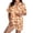 Multicolor, variant on JIANLAI Pajamas Set for Women 2‑Piece Short Sleeve Button Up Loungewear Shorts Set For Holiday Nightwear