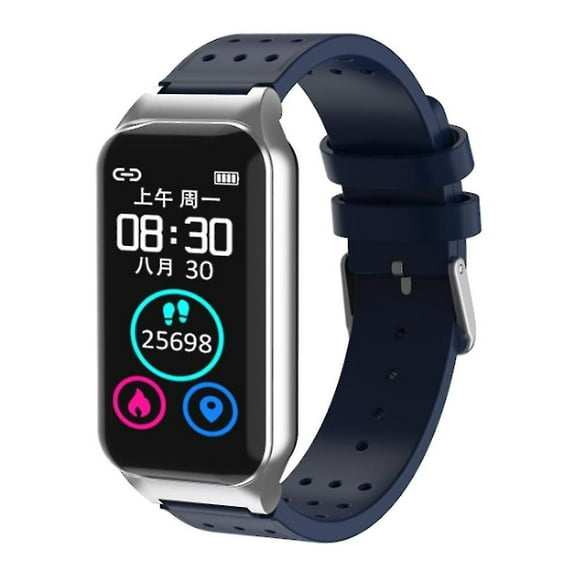 Smart Bracelet Sports Watch 2 In1 Earbuds Wireless Earphones Blue
