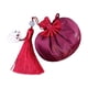 thumbnail image 2 of Sonducket Bolsita para festivales, bolsa bordada con borlas, regalo de joyería, bolsa con cordón de almacenamiento vacío, colgante para coche, Accesorios de disfraces Vino rojo 8*13cm, 2 of 6