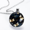 thumbnail image 2 of Honeybee Glass Design Circular Pendant Women's Necklace, 2 of 5
