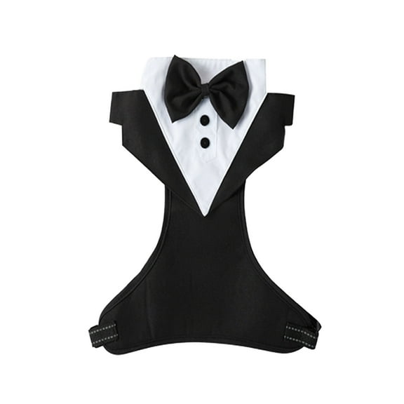 Happy Pet! Dog Tuxedo With Bowtie To Your Wedding Outfit Blue For Small Dog Formal Dog Suit Clothes For Birthday Outfit Dog Suit And Bowtie For Male Dog Chest Strap Gift For Pet S