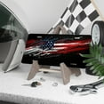 thumbnail image 3 of Splattered American Flag Front License Plate, Metal License Plate, Funny Standard Plates Personalized Novelty Decorative For Men/Women/Boys/Girls Car 6×12 Inch, 3 of 6