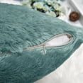 thumbnail image 5 of Home Soft Things Faux Fur Throw Pillow Cover 4 Piece Set-Teal - 20" x 20", 5 of 9