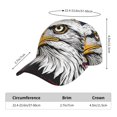 thumbnail image 5 of Kdxio Unisex American Bald Eagle Pattern Baseball Cap Unisex Washed Classic Adjustable Hat, 5 of 5