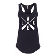 thumbnail image 2 of Wild Bobby, Lake Cross Paddles, Women Racerback Tank Top, Black, Small, 2 of 4