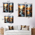 thumbnail image 4 of Designart "Azure Mirrors on the River III" Lake Wall Art Set Of 2 - Yellow Landscapes Gallery Set For Office Decor, 4 of 7