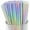 Rainbow, variant on 25/50/100PCS Drinking Paper Straws Cocktail Straws for Birthday Party Suppliesr Wedding Party Gift Drinks Fruit Juice Beer