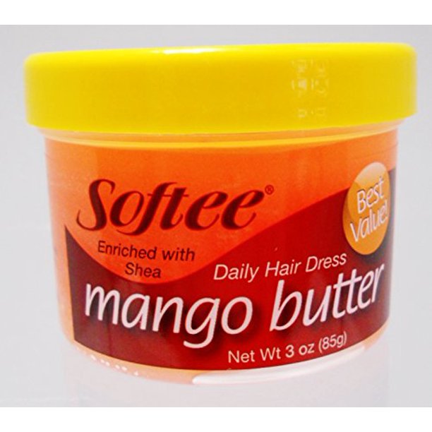 Softee Mango Shea Butter Daily Hair Dress, 3 Ounce Jar (1)
