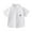 White, variant on Hiijoy Toddler Boys Cotton Button-Down Shirt Summer Casual Short Sleeve Shirt, Sizes 1-7