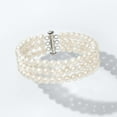 thumbnail image 2 of Ross-Simons 5.5-6.5mm Cultured Pearl 3-Strand Bracelet With Sterling Silver, Women's, Adult, 2 of 5