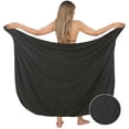 thumbnail image 4 of HAPPY BAY Women's Beach Bikinis Sarongs Coverups Swimwear Summer Skirt Swim Long Beachwear Pareos Swim Cover up Wraps Vacation Sarong One Size Midnight, Floral, 4 of 5
