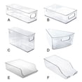 thumbnail image 3 of Stackable Plastic Food Storage Bins - Refrigerator Organizer With Handles For Pantry  Fridge  Freezer  Kitchen  Countertops  Cabinets - Clear Can Organizer, 3 of 6