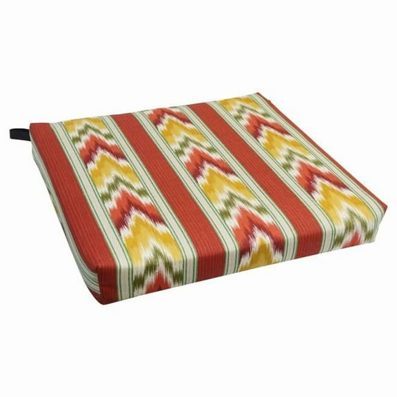 Blazing Needles 20-inch by 19-inch Patterned Outdoor Chair Cushion 93454-1CH-OD-162