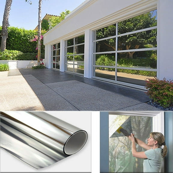 3FT x 50FT One Way Mirror Privacy Reflection Window Tint Film Reduce Heat 5% VLT