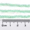 thumbnail image 2 of Baking Painted Imitation Jade Glass Bead Strands Faceted Rondelle Pale Turquoise 3x2mm Hole: 0.8mm about 145~150pcs/strand 34~35cm, 2 of 5