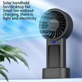 thumbnail image 2 of Mini Ventilador Portátil con Carga Solar y USB, Ventilador de Bolsillo de 5 Velocidades para Exteriores, Dispositivo de Refrigeración Ecológico., 2 of 6