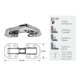 thumbnail image 3 of Set Bisagra  Bloosom Bidimensional Oculta 90° 10 Piezas Niquel Satinado, 3 of 4