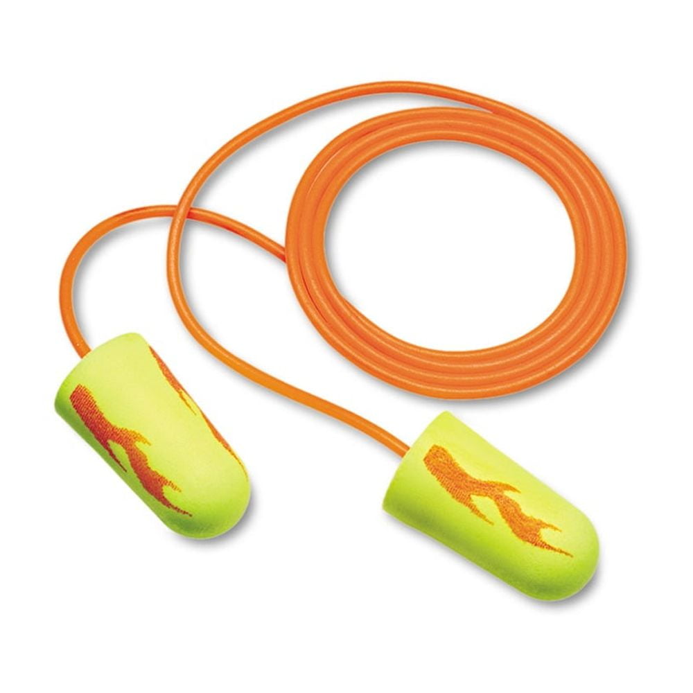 3M 33 dB Disposable Polyurethane Foam Ear Plugs Yellow 200 pair