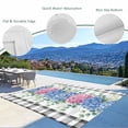 thumbnail image 3 of Blue Pink Hydrangea Outdoor Rug for Patio/Deck/Porch, Non-Slip Large Area Rug 3 x 5 Ft, Eucalyptus Leaves Summer Botanical Plaid Indoor Outdoor Rugs Washable Area Rugs, Camping Rug Carpet Runner, 3 of 8