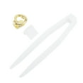 thumbnail image 3 of Unique Bargains 1 Pc Fake Grills Hip Hop Flower Teeth Grillz Gold Tone, 3 of 6