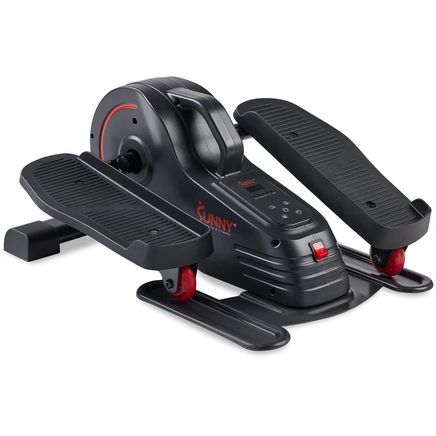 Sunny Health & Fitness Smart Electric Motorized Under Desk Elliptical Cardio Exerciser with Optional Exclusive SunnyFit App Enhanced Bluetooth Connectivity – SF-E3959SMARTG