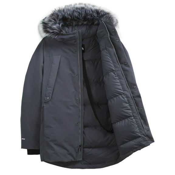 The North Face Outerboroughs Men's 550 Down Insulated Parka Jacket (Small, Grey)