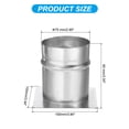 thumbnail image 2 of Unique Bargains 3" Galvanized Steel Duct Connector Flange Air Ducting Mounting Plate,4" Base, 2 of 5
