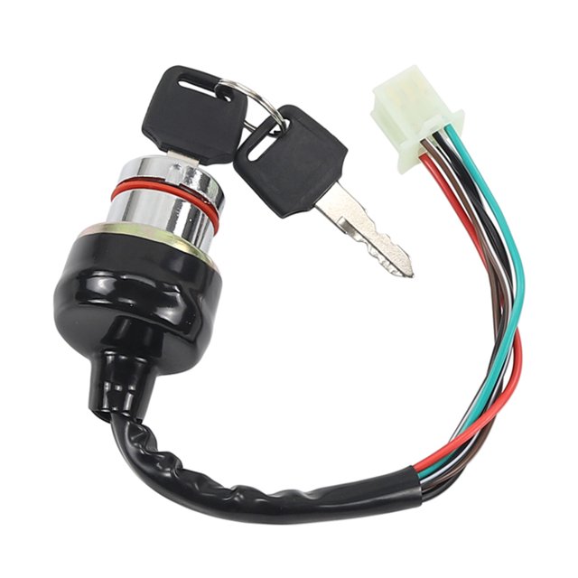 sweethay Interruptor de encendido de motocicleta confiable y duradero con cable de llave de interruptor de tres entradas para ATV 6 Vehículos, repuestos y accesorios Mis