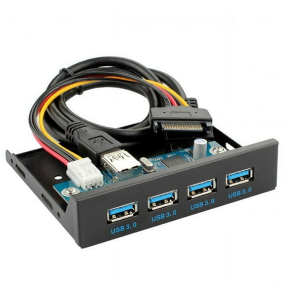 Chenyang CY USB 3.0 HUB 4 Ports Front Panel to Motherboard 20Pin Connector Cable for 3.5" Floppy Bay Hub