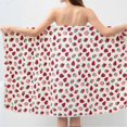 thumbnail image 2 of Women Wrap Bathrobe Wearable Water Absorbent Bathing Skirt Quick Drying Spa Sauna Wrap Towel Cute Spa Shower Towel, 2 of 5