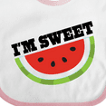 thumbnail image 4 of Inktastic I'm Sweet Watermelon Boys or Girls Baby Bib, 4 of 4