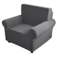 thumbnail image 3 of Rewera Waterproof Elastic Dustproof Slipcover Sofa Cover Set Cushion Protector (Gray For Love-seat), 3 of 7